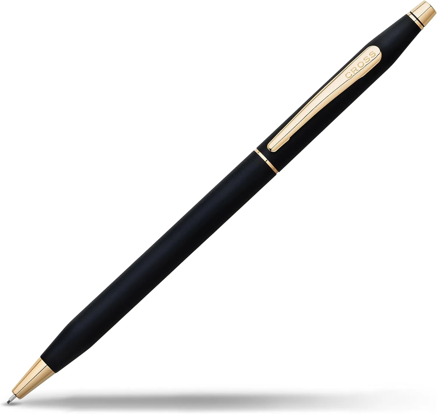 Cross Classic Century Refillable Pencil Presented in a Luxury Gift Box - Medium Point, Black Ink, Black & Gold