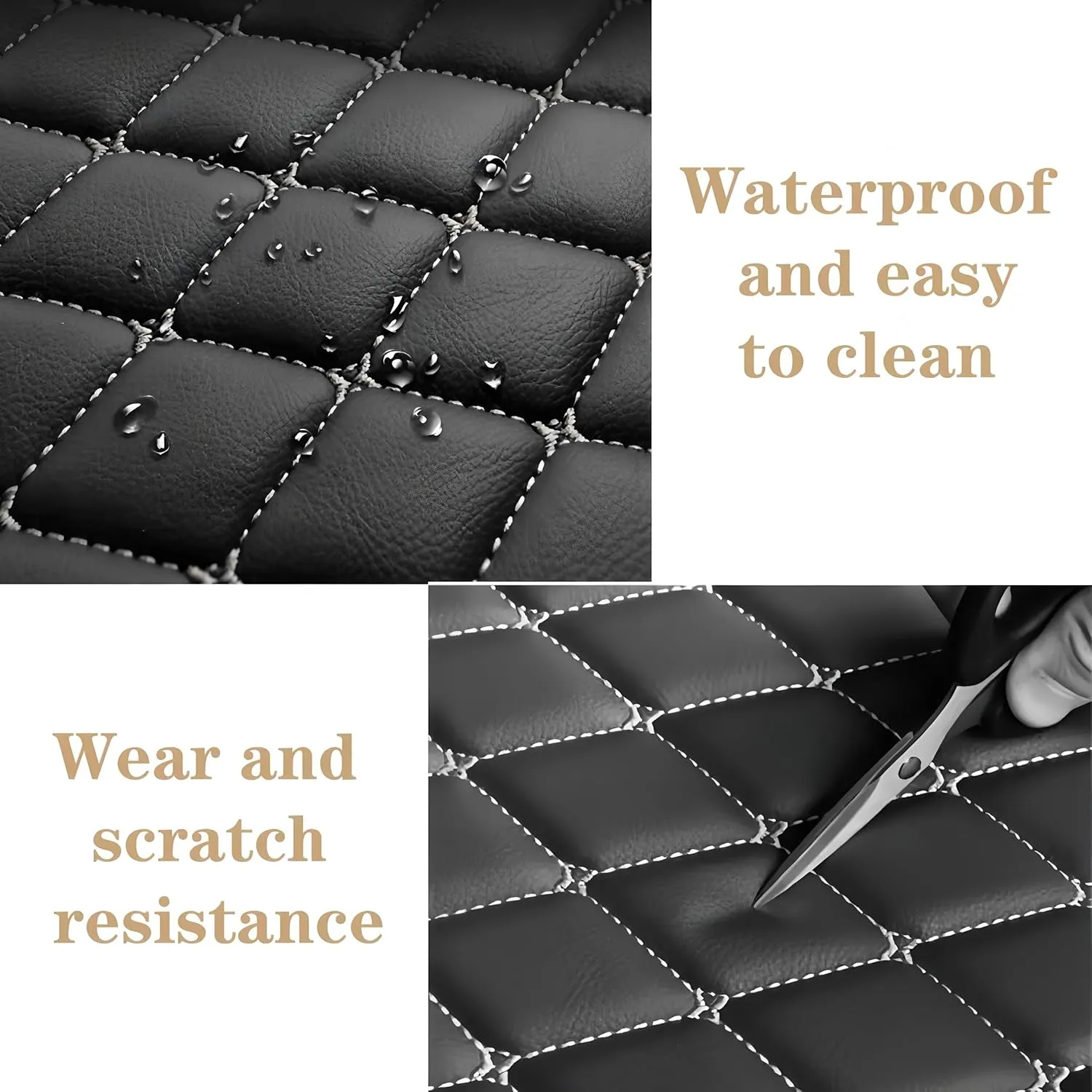 Customize All-Weather Protection Luxury Leather Floor Mats for Cars, SUVs, and Trucks According to Automotive Model (3D Sky Blue Floor mats)