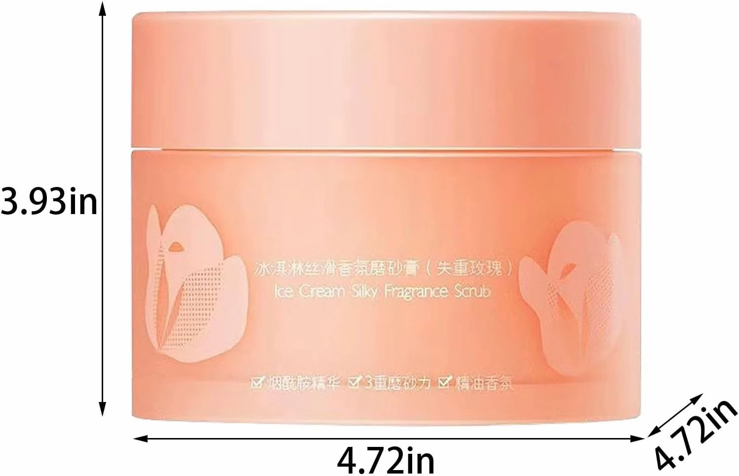 Dead and Sweet Orange Body Scrub Moisturizing and Exfoliating Body Hand Foot Scrub Marks Lines Wrinkles Great for The Experience (C, One Size)