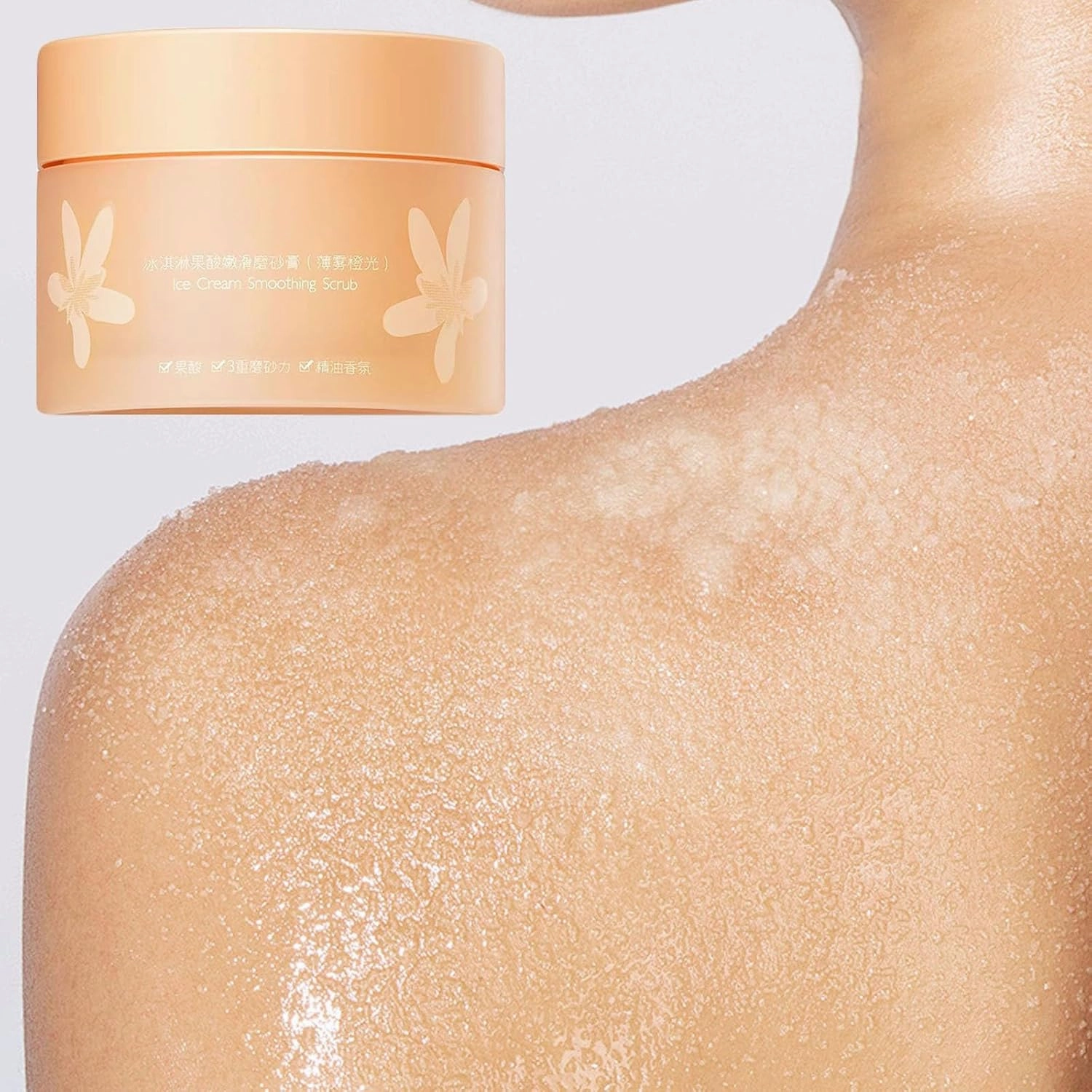 Dead and Sweet Orange Body Scrub Moisturizing and Exfoliating Body Hand Foot Scrub Marks Lines Wrinkles Great for The Experience (C, One Size)