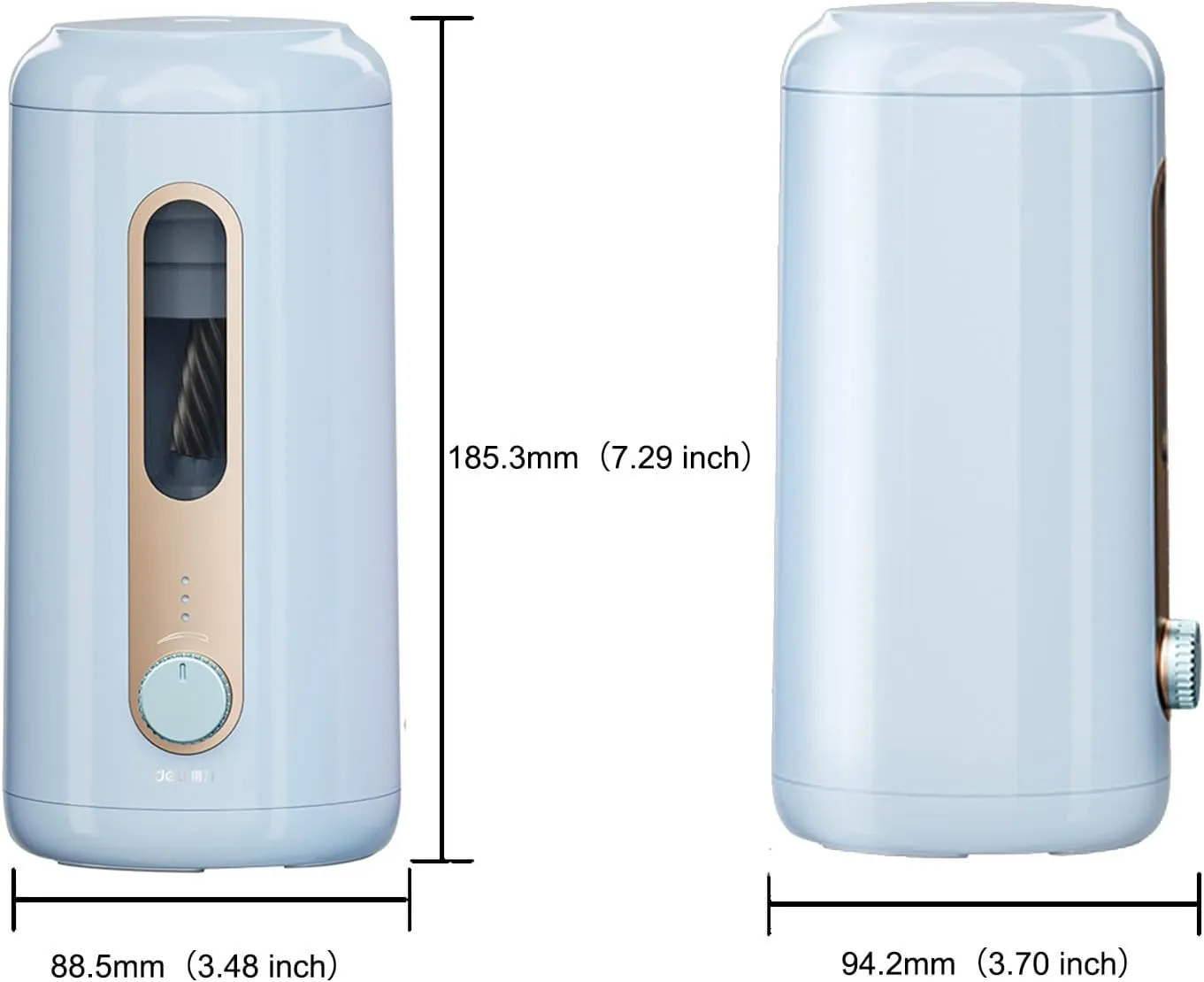 deli Rechargeable Electric Pencil Sharpener, Fully Automatic Pencil Sharpener for 6.9-12 mm Colored Pencils Sharpener Auto Stop for Home Office(Blue)