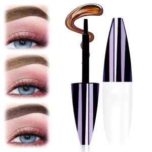 Easy Peel-Off Eyebrow Gel, 2025 Upgrade Tattoo Eyebrow Gel Easy Peel Off, Transfer-proof Eyebrow Tattoo Peel Off, Eyebrow Dye for Women Medium Coverage for All Skin Types (#02)