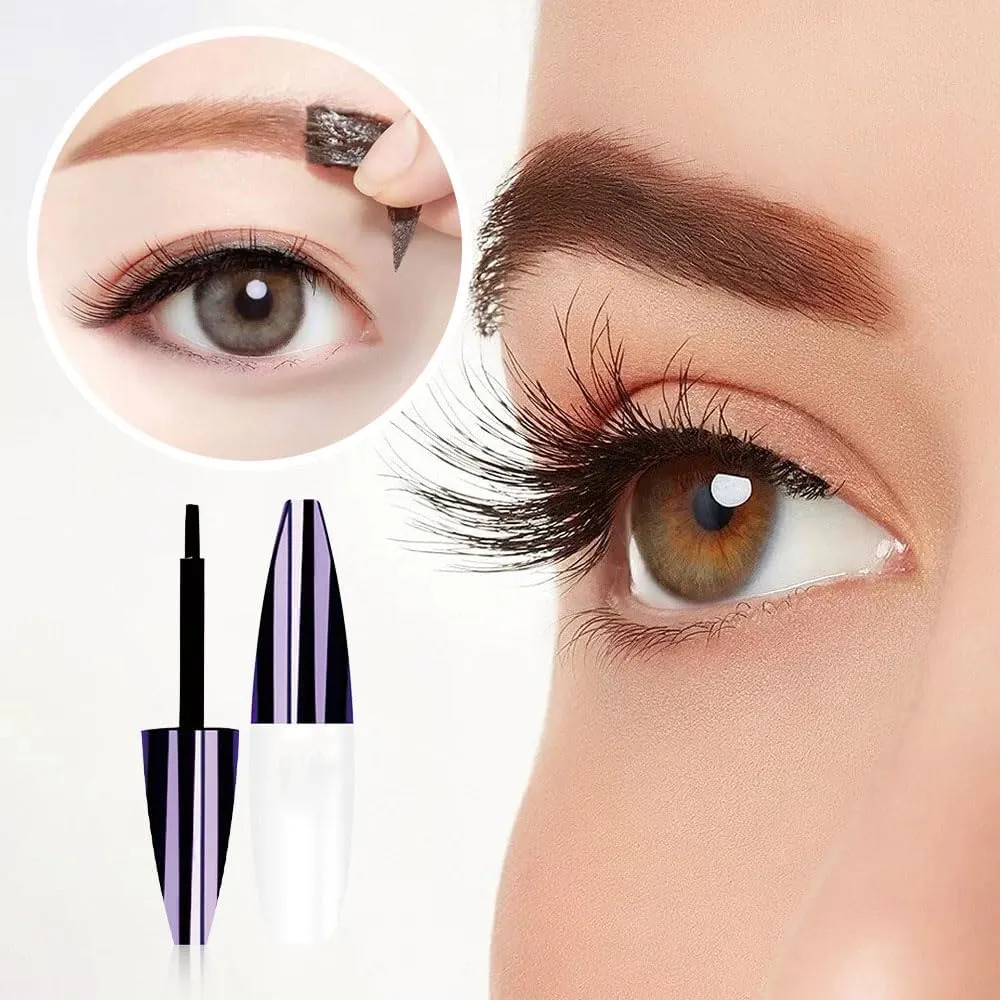 Easy Peel-Off Eyebrow Gel, 2025 Upgrade Tattoo Eyebrow Gel Easy Peel Off, Transfer-proof Eyebrow Tattoo Peel Off, Eyebrow Dye for Women Medium Coverage for All Skin Types (#02)