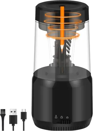 Electric Pencil Sharpener, 2000mAh Battery Operated Pencil Sharpener Electric Plug in for 6-8mm Pencils, Rechargeable Full Automatic,Cordless, Auto Stop, Fast, for Classroom Home Kid,