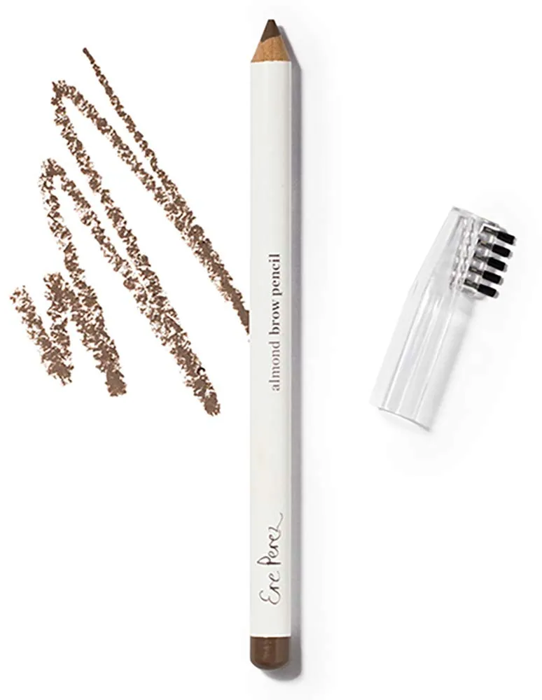 Ere Perez - Natural Almond Eyebrow Pencil | Supports Growth, Long-Lasting, Full Coverage | Coconut Oil   Vitamin E | Vegan, Cruelty-Free, Clean Beauty (Perfect, 0.04 oz | 1.1 g)