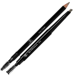 Eye Embrace Luna Light Brown-Gray Eyebrow Pencils Bundle - Luna Classic wooden pencil & Luna diamond wedge pencil - Waterproof, Cruelty-Free