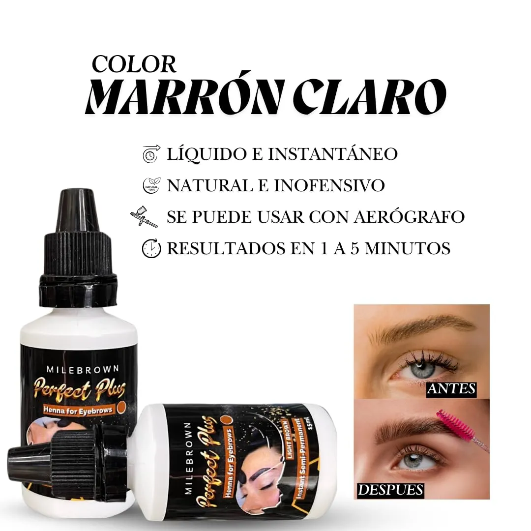 Eyebrow Henna, for natural-looking coloring, 15 ml (Light brown)