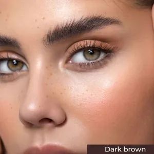 Eyebrow Henna Tint - Dark Brown Henna Brow Tint with Bamboo Extract for Long-Lasting, Bold Brows - 2.5g Powder & 15ml Fixer - Eyebrow Tinting Kit for Women
