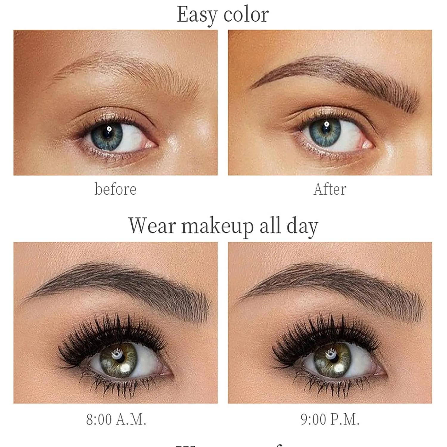 Eyebrow Pencil, 3D Waterproof Microblading Eyebrow Pen 4 Fork Tip Tattoo Pencil, 4 Prong Eyebrow Pencil, Micro-Fork Tip Pencil Waterproof (01 Light brown)