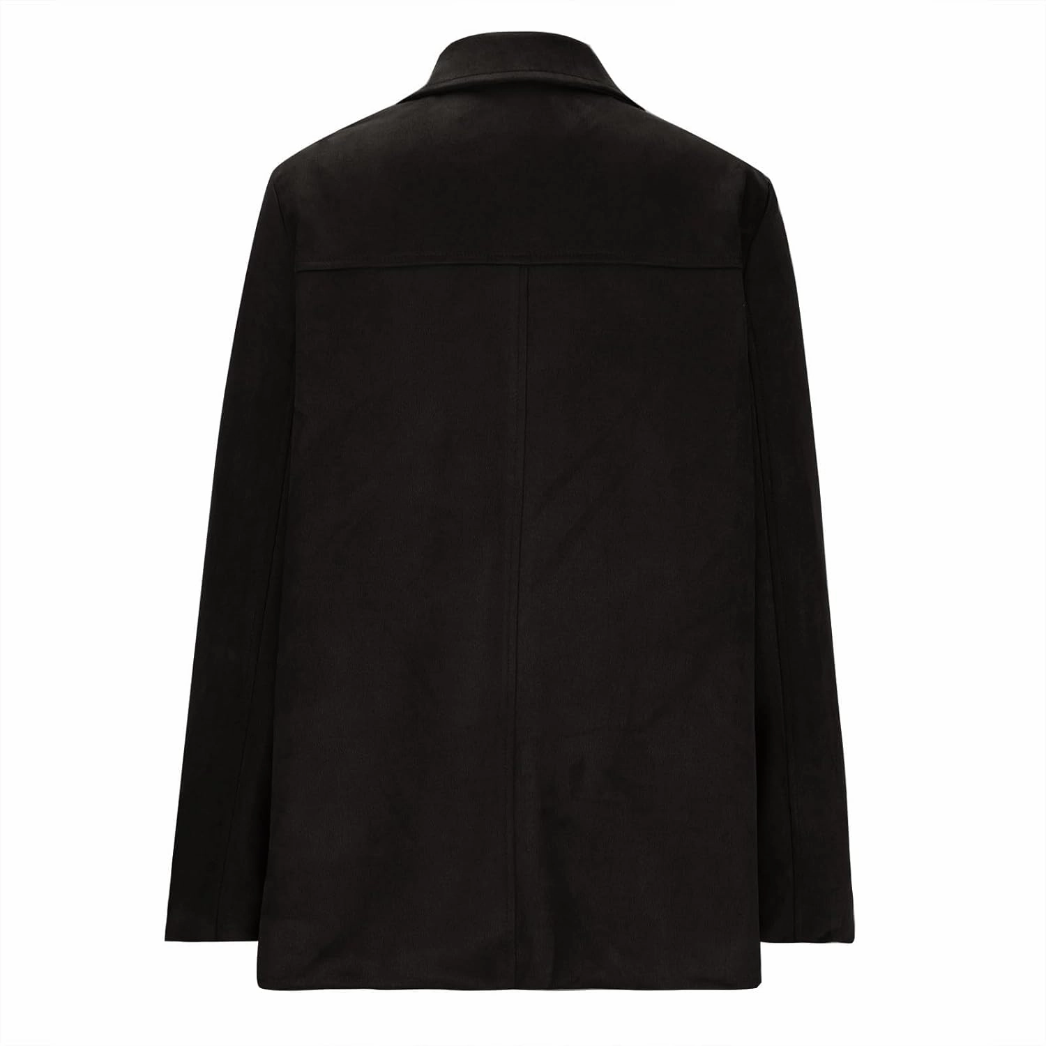 Fall Jackets for Women 2024 Trendy Suede Jacket Faux Leather Jacket Classic Lapel Blazers Aesthetic Oversized Blazer