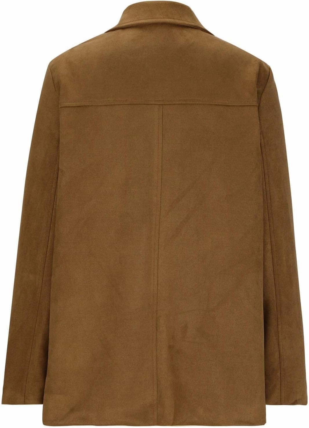 Fall Jackets for Women 2024 Trendy Suede Jacket Faux Leather Jacket Classic Lapel Blazers Aesthetic Oversized Blazer