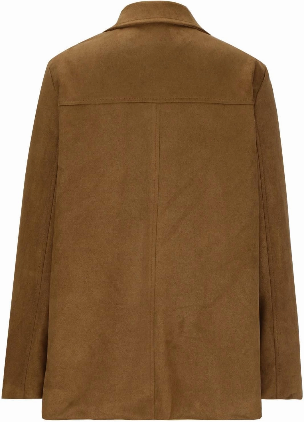 Fall Jackets for Women 2024 Trendy Suede Jacket Faux Leather Jacket Classic Lapel Blazers Aesthetic Oversized Blazer