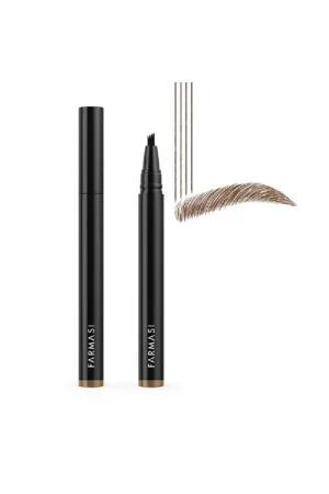 FARMASi Brown Eyebrow Microblading Pencil: Waterproof, Smudge-Proof, Long-Lasting Microblading Effect for Natural-Looking, Perfectly-Defined Brows Effortlessly and Stays on All Day (Light Brown)