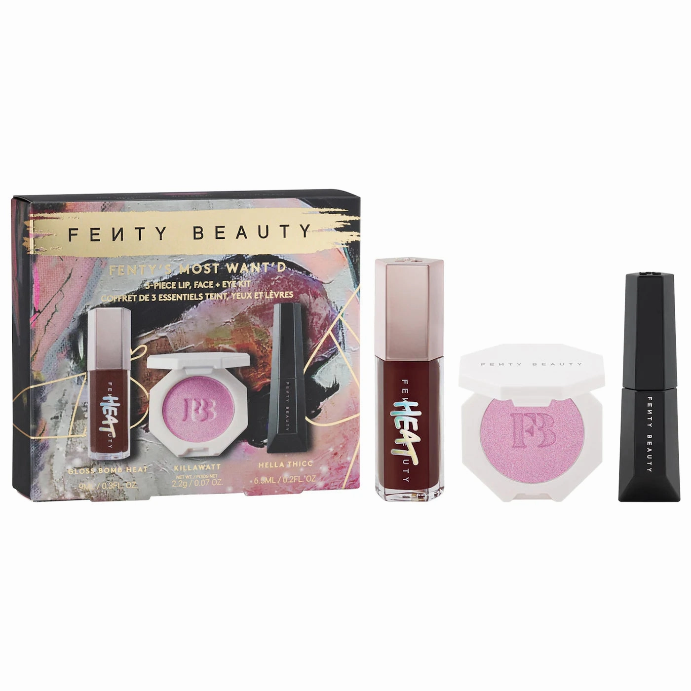 Fenty Beauty - Fenty's Most Want'd: 3-Piece Lip, Face   Eye Kit