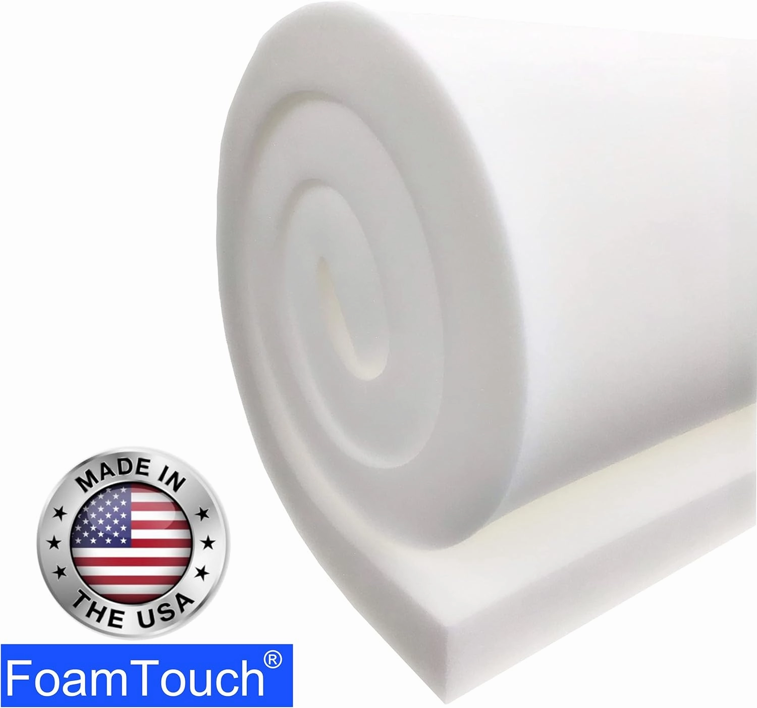 FoamTouch High Density 3" Height x 22" Width x 22" Length Upholstery Foam