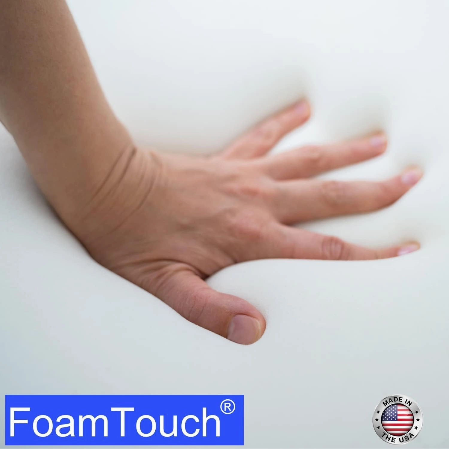 FoamTouch High Density 3" Height x 22" Width x 22" Length Upholstery Foam