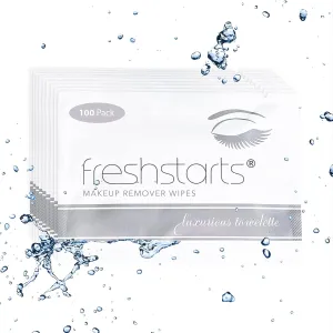 Freshstarts Makeup Remover Facial Cleansing Towelettes - Face Wipes, Facial Skin Care Products - Beauty Essentials, Travel Essentials for Women, Make Up Removers