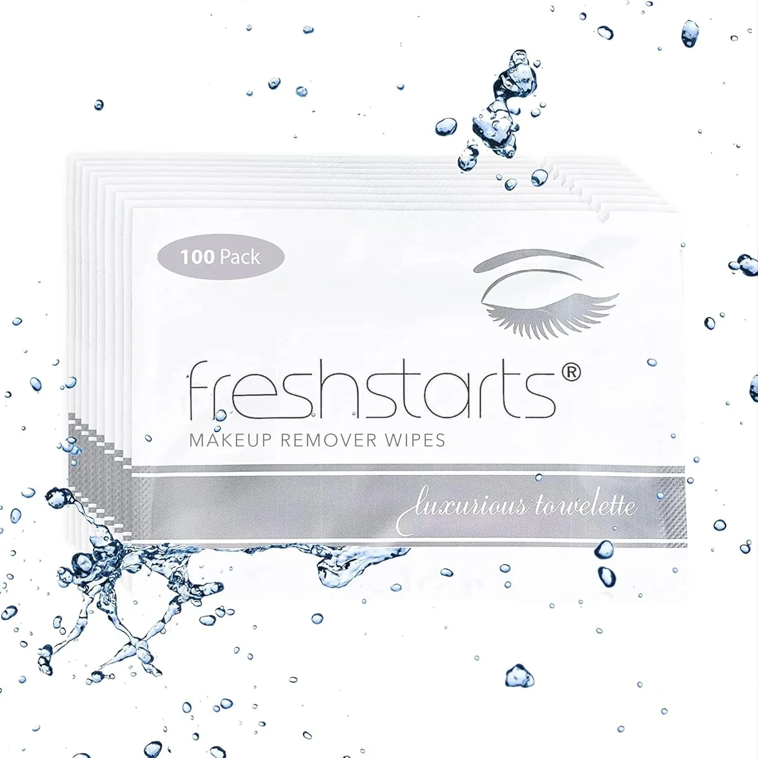 Freshstarts Makeup Remover Facial Cleansing Towelettes - Face Wipes, Facial Skin Care Products - Beauty Essentials, Travel Essentials for Women, Make Up Removers
