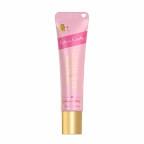 Glimmer Whip Hydrating Lip Balm – Moisturizing Care with Organic Castor Oil, Jojoba Oil, Shea Butter, Cocoa Butter – Nourishing Treatment, Lip Products, Vegan and Non-toxic (Cotton Candy)