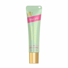 Glimmer Whip Hydrating Lip Balm – Moisturizing Care with Organic Castor Oil, Jojoba Oil, Shea Butter, Cocoa Butter – Nourishing Treatment, Lip Products, Vegan and Non-toxic (Mint Julep)