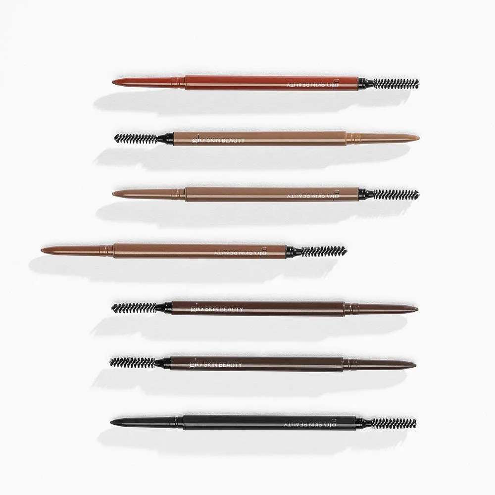 Glo Skin Beauty Precise Micro Browliner | Long-Lasting, Wax-Based Formula Glides On Skin and Shapes Your Brows, (Dark Brown)