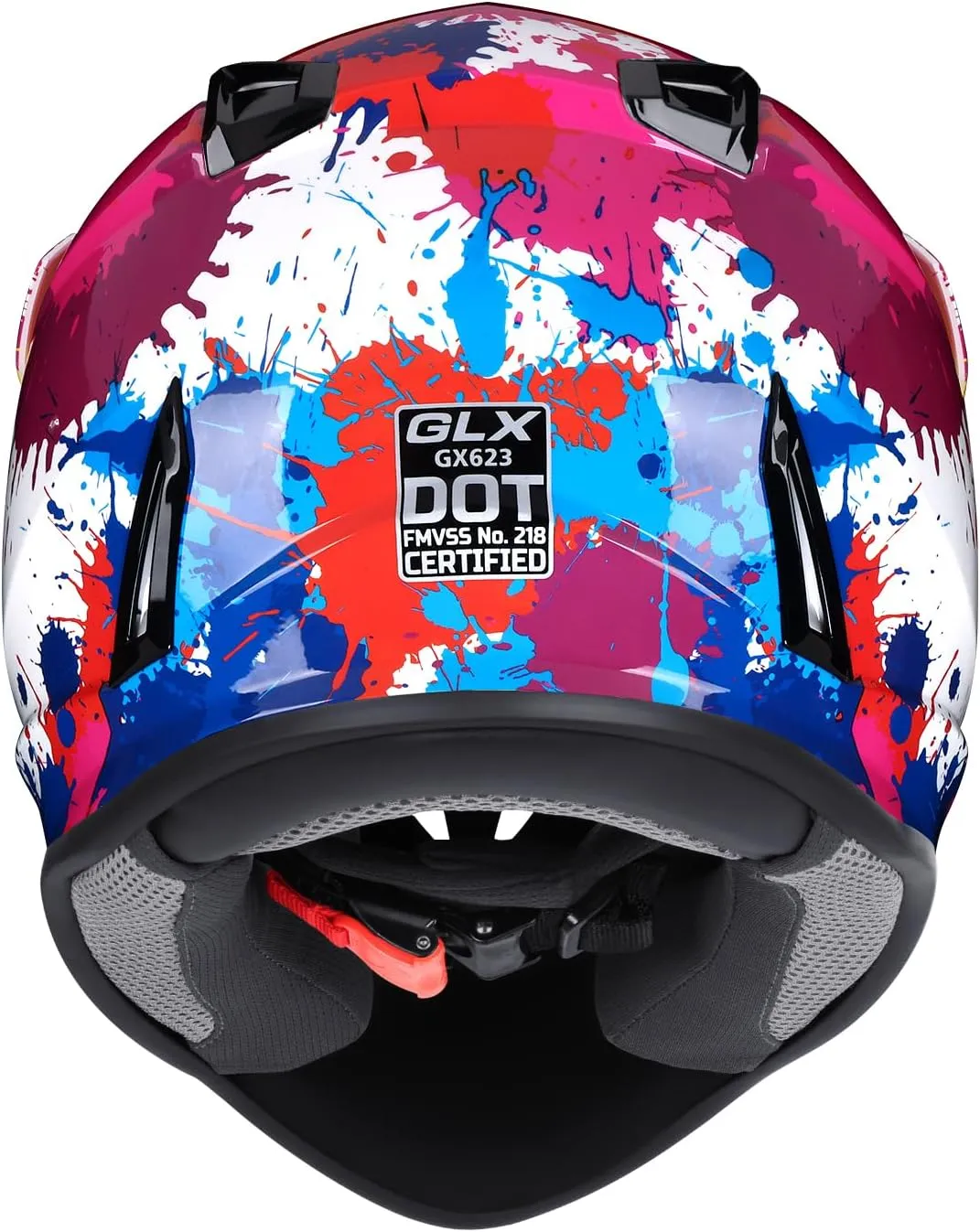 GLX GX623 Youth ATV/Dirt Bike Helmet Combo - Graffiti, Medium - DOT