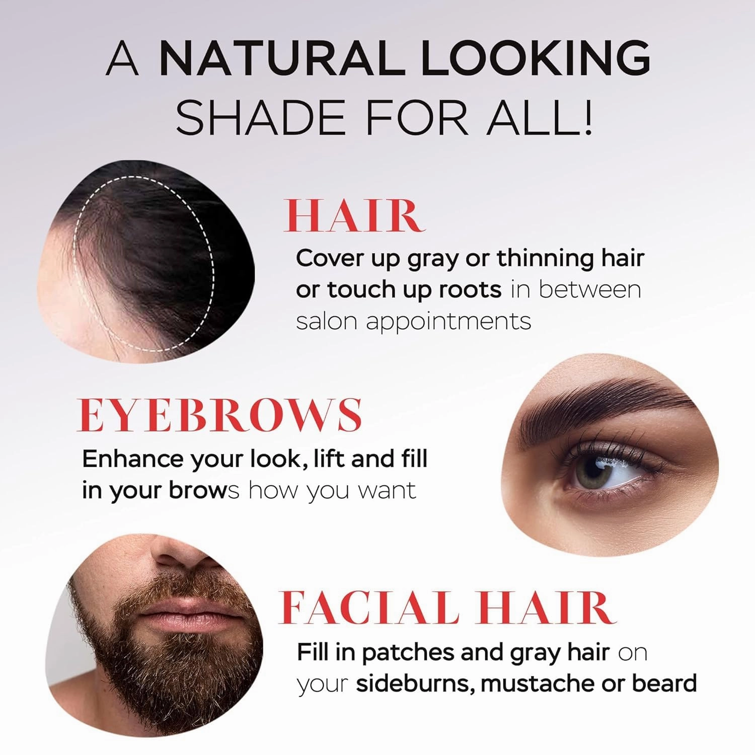 Got? Roots - Root Touch Up Hair Color, Brow, Beard, Hairline & Bald Spot Concealing Powder - Gray Root Coverage for Women & Men - 0.14 OZ Tub (Medium Brown, Pack of 2)