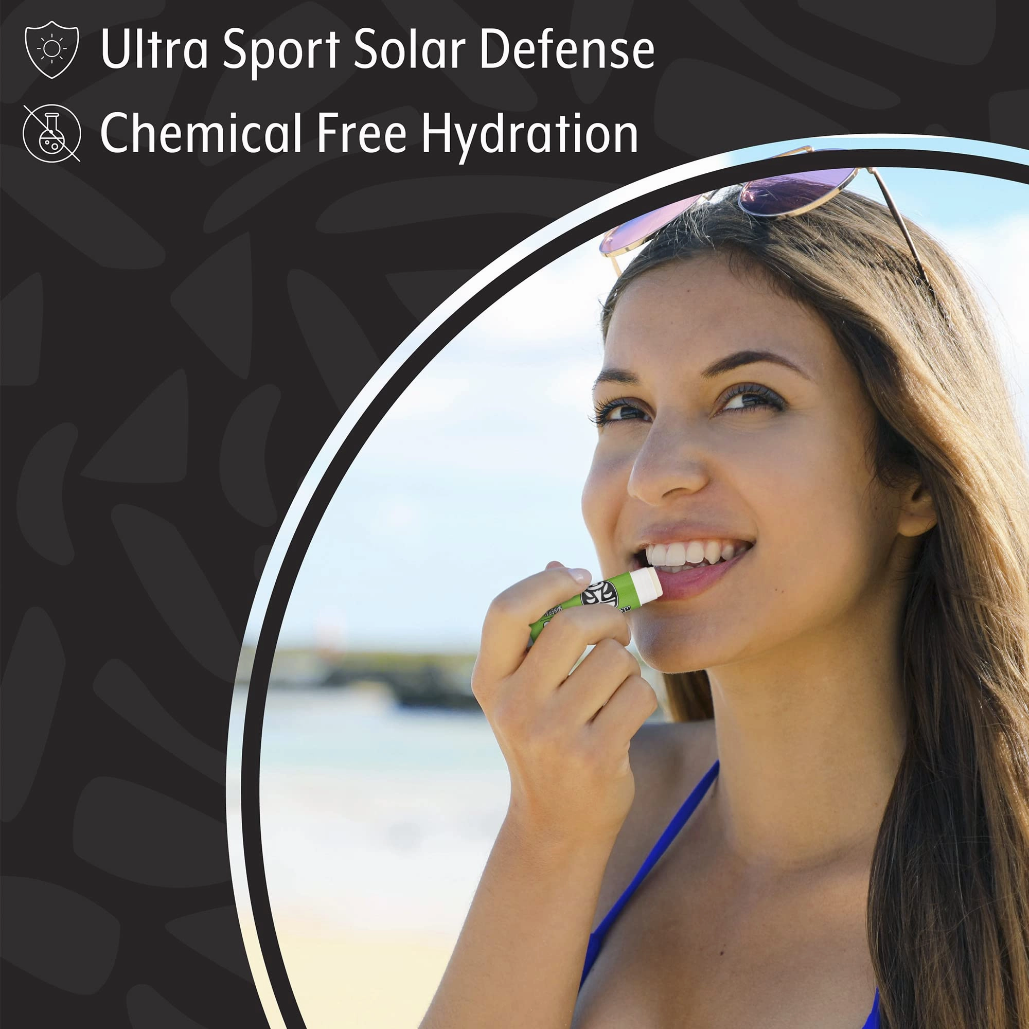 Headhunter Coconut Sport Chapstick Sunscreen SPF 30, Natural Mineral Lip Balm For Sun Protection, Waterproof Lip Sunscreen For Ultra Sport Protection and Solar Defense, Reef Safe Sunblock Chap Stick (9 Pack)
