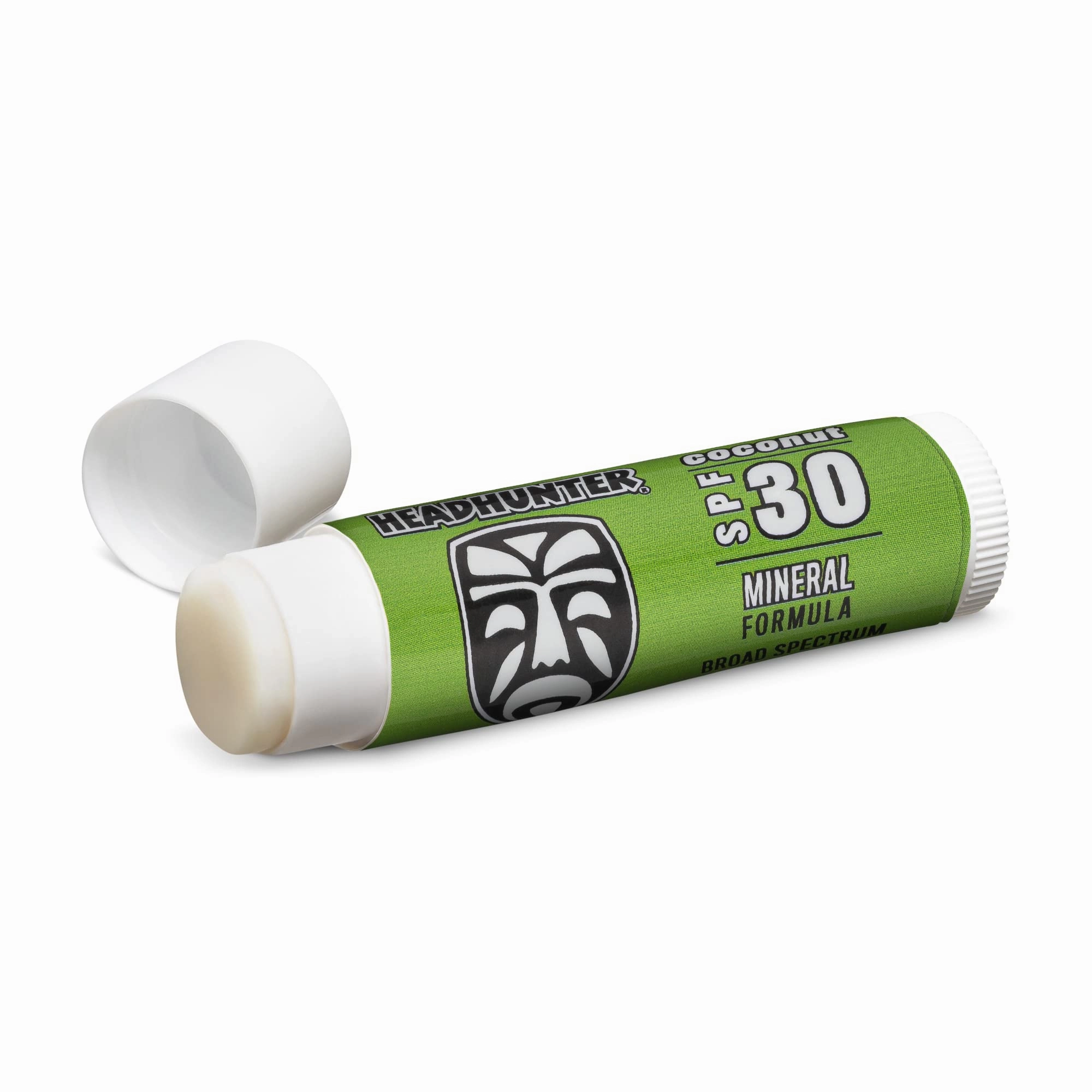 Headhunter Coconut Sport Chapstick Sunscreen SPF 30, Natural Mineral Lip Balm For Sun Protection, Waterproof Lip Sunscreen For Ultra Sport Protection and Solar Defense, Reef Safe Sunblock Chap Stick (9 Pack)