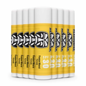 Headhunter Mango Sport Chapstick Sunscreen SPF 30, Natural Mineral Lip Balm For Sun Protection, Waterproof Lip Sunscreen For Ultra Sport Protection and Solar Defense, Reef Safe Sunblock Chap Stick (9 Pack)