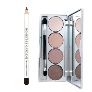 Honeybee Gardens Skinny Dip Eye Shadow Palette and Belgian Chocolate Eye Liner Bundle