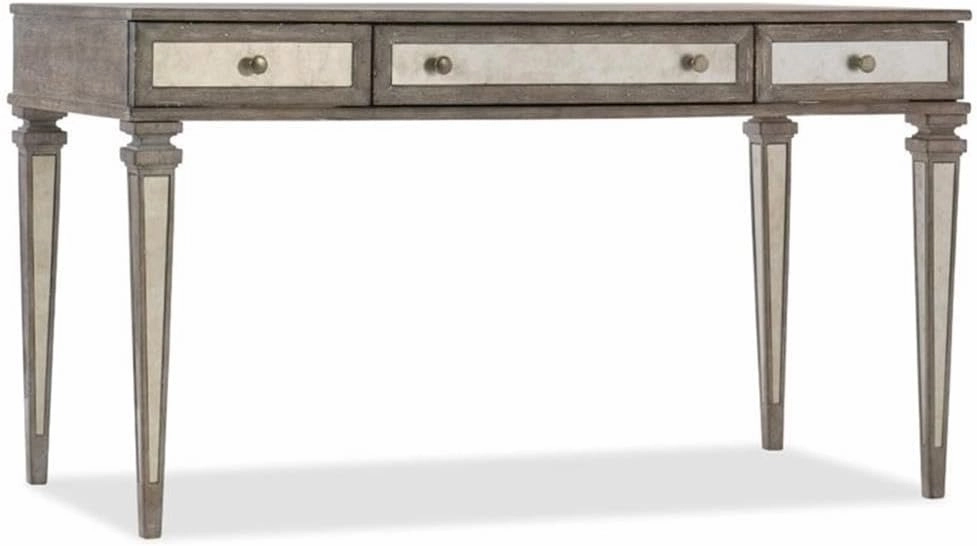Hooker Furniture Rustic Glam Computer Desk in Light Wood