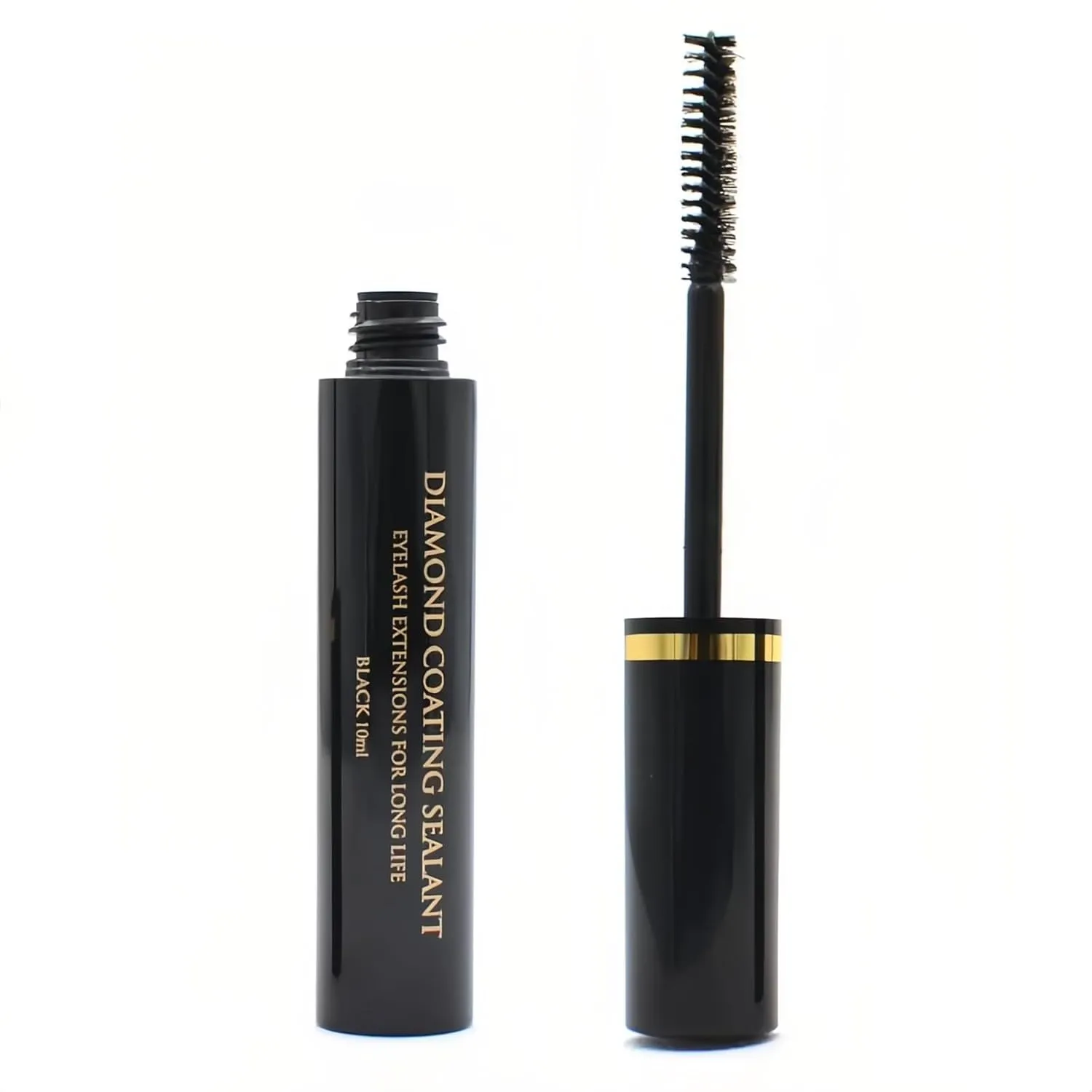 IB Eyelash Extensions Diamond Coating Sealant Black Coat Sealer Protective Longer Life 10ml Transparent 2 Bottles Professional/Personal use
