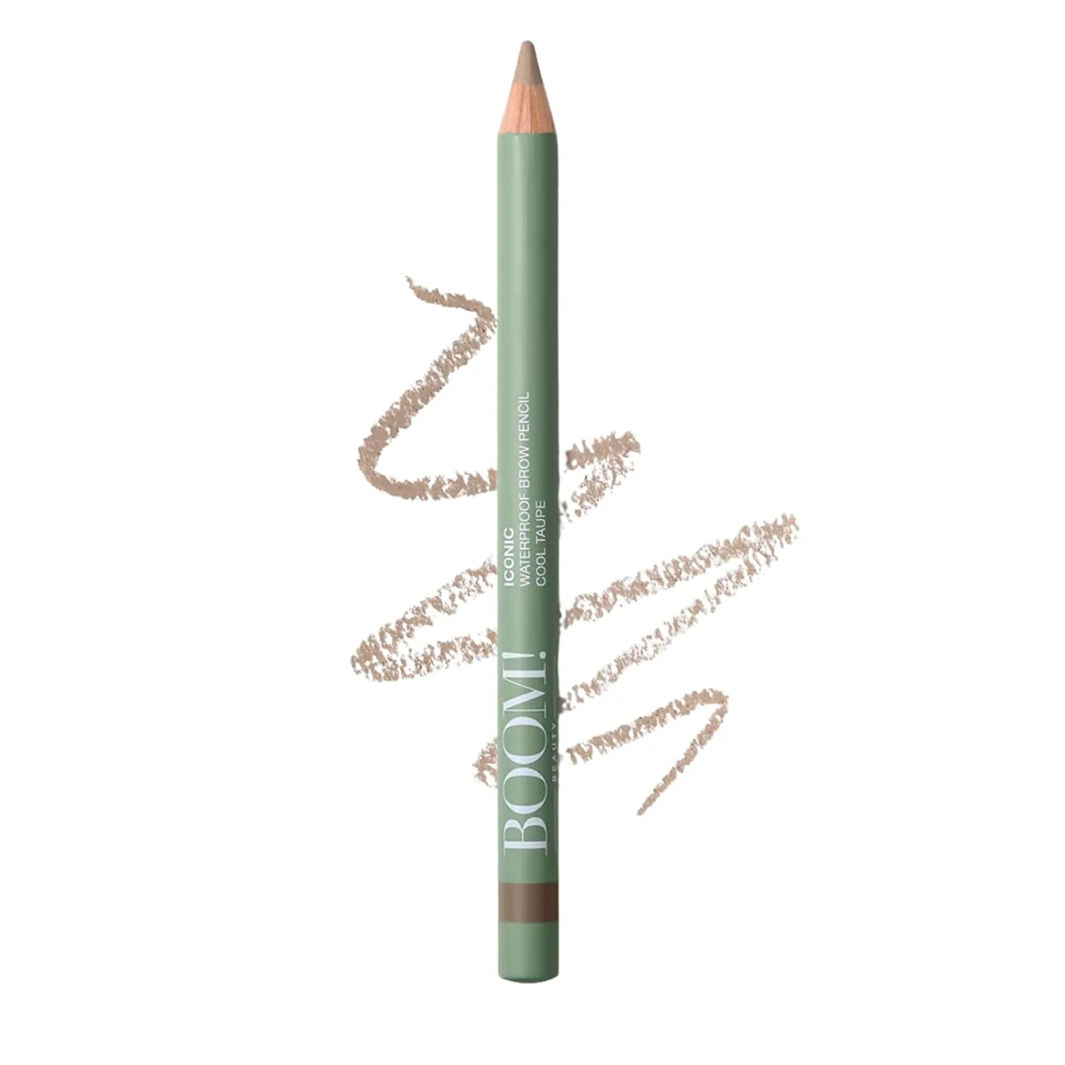 Iconic Waterpoof Brow Pencil- Waterproof, smudgeproof, all-day wear pencil enriched with Castor Seed Oil and Vitamin E, Cruetly-Free & Vegan, For Natural-looking Eyebrows Day to Night, Cool Taupe