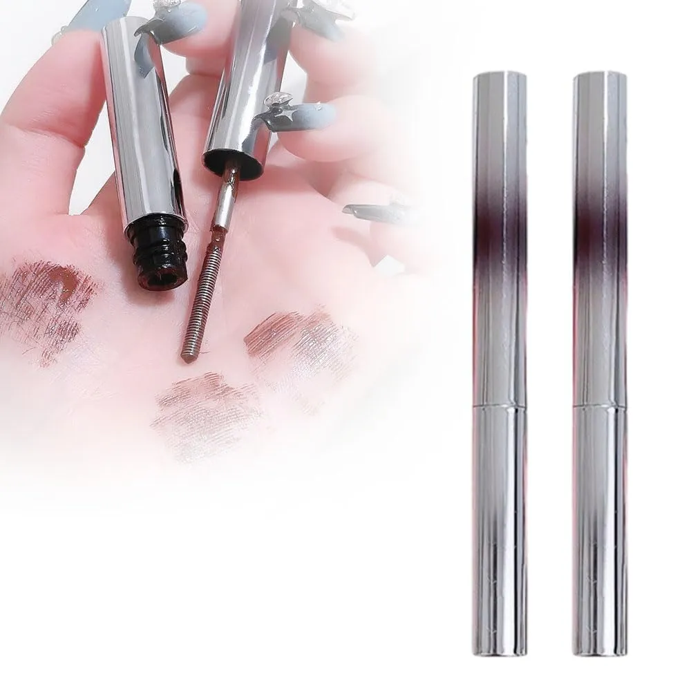 Iron Wand Mascara, 2025 Upgrade Waterproof 3D Curling Eyelash Iron Mascara Metal Rod Mascara, Long Lasting Lash Extensions Mascara Natural Non-Smudged Curling Metal Mascara (Brown,2pcs, One Size)