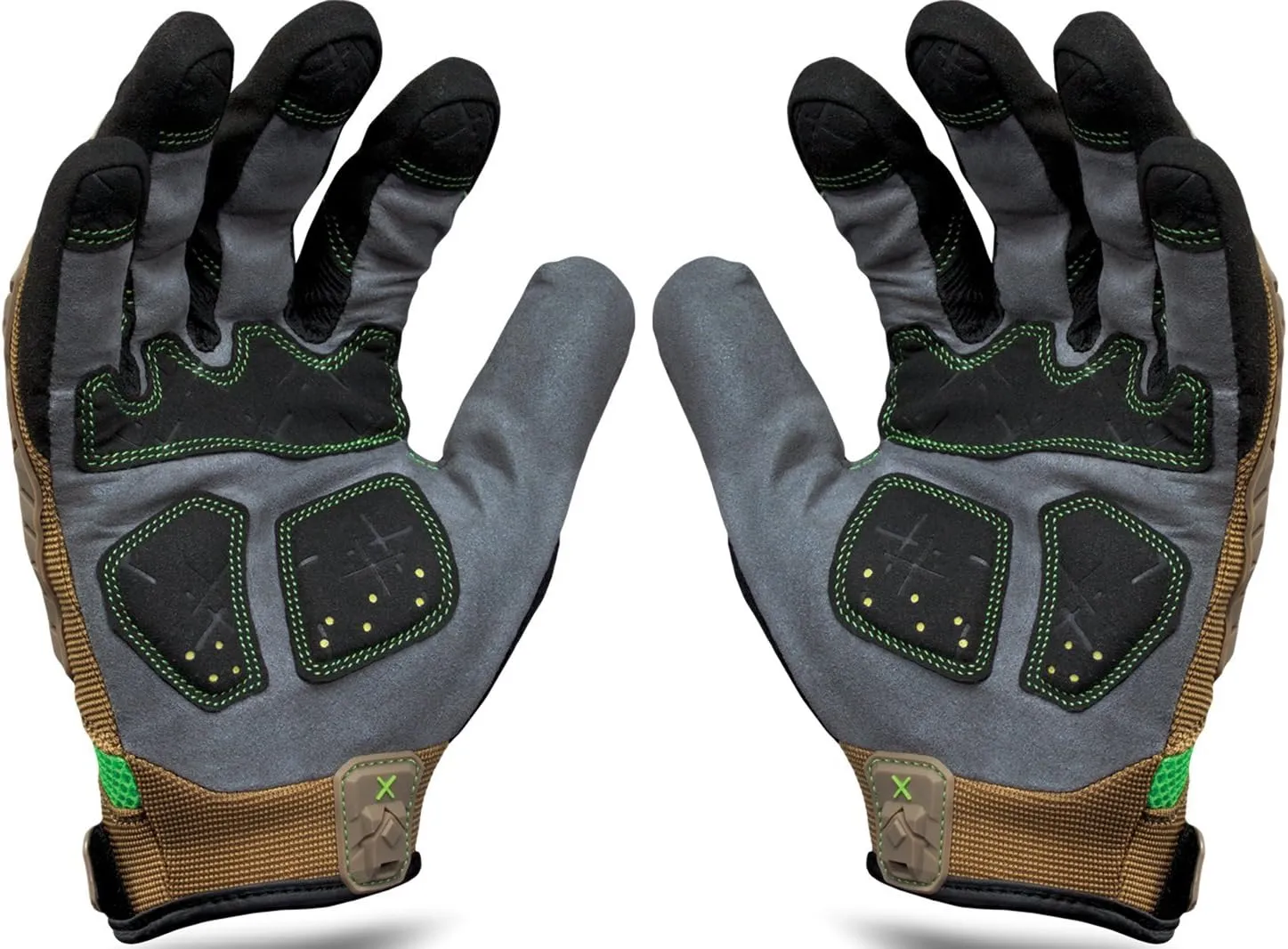 Ironclad EXO Motor Impact Glove; Work Gloves, TPR Impact Protection, (1 Pair), EXO2-PIG-04-L,Brown