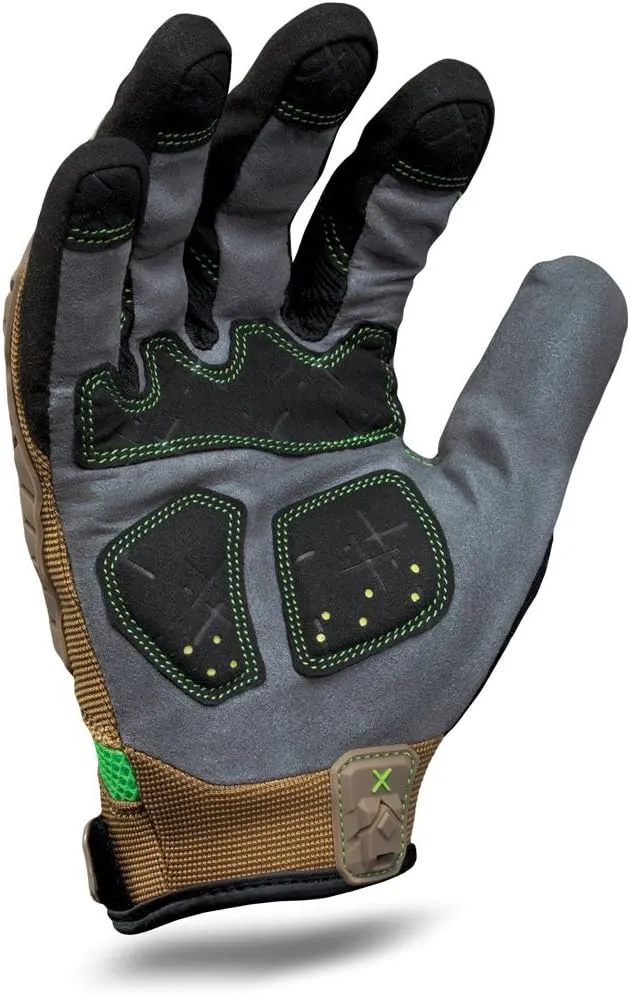 Ironclad EXO Motor Impact Glove; Work Gloves, TPR Impact Protection, (1 Pair), EXO2-PIG-04-L,Brown