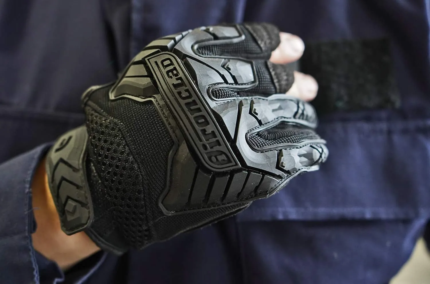 Ironclad Tactical Impact Trigger Gloves, TAA Compliant, Best for Military, Law Enforcement, Airsoft, Paintball, Machine Washable, Sized XS-XXXXL, Black (IEXT-FRIBLK-03-M), Medium (1 Pair)