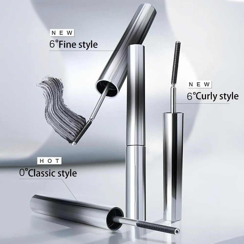 Judy Doll Curling Iron Mascara, Judy Doll 3D Curling Eyelash Iron Mascara Large Volume, Waterproof and Quick-Drying, Smudge-Proof, Long Lasting (Brown-Curly style)