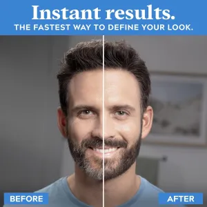 Just for Men 1-Day Beard & Brow Color, Temporary Color for Beard and Eyebrows, For a Fuller, Well-Defined Look, Up to 30 Applications, Darkest Brown/Black (Pack of 2)
