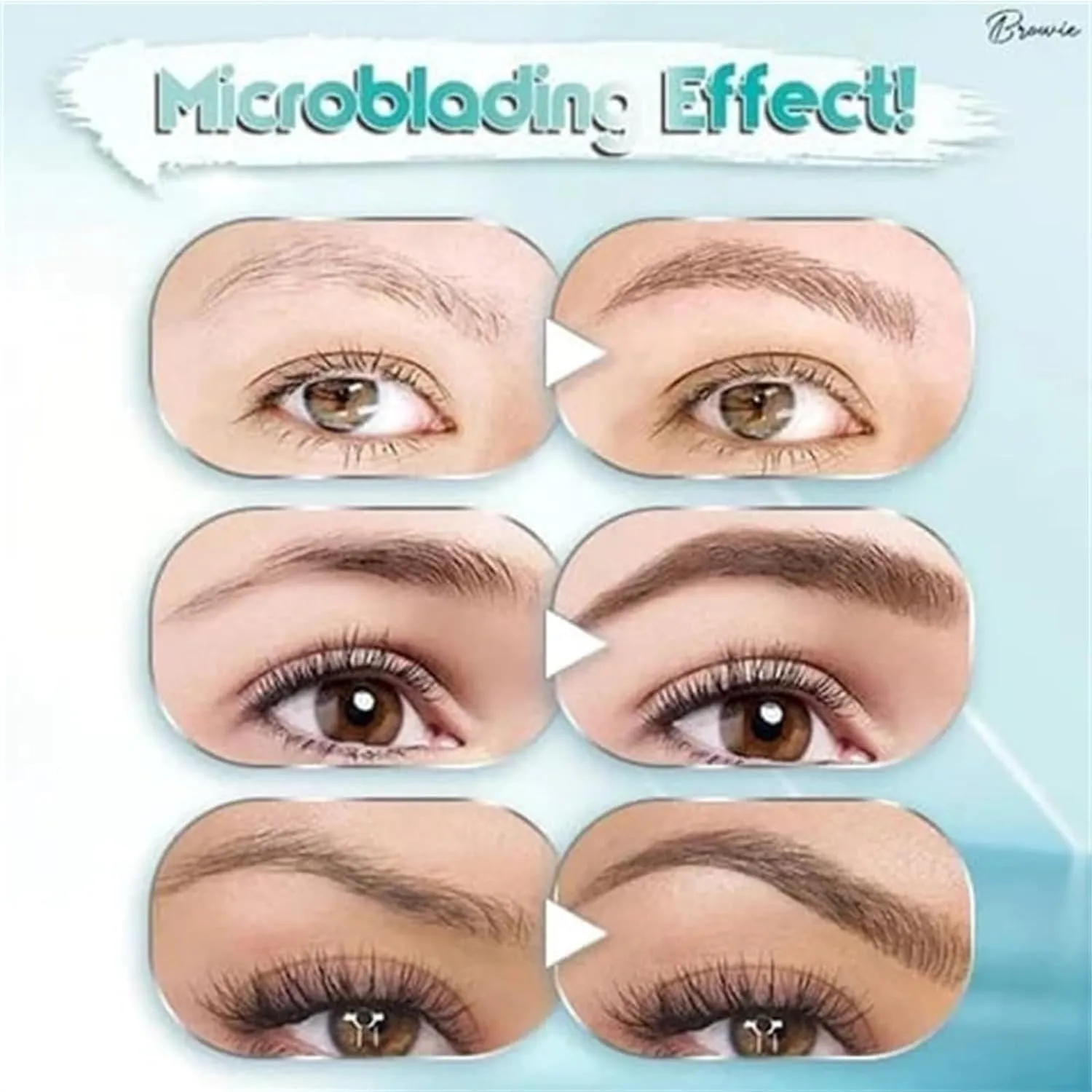Kaberryfls Waterproof Natural Eyebrow Pen, 3D Waterproof Microblading Eyebrow Pen Kaberryfls, Kaberryfls Eyebrow Pencil, Kaberryfls Eye Brow Pencil 4 Tipped Precise Brow Pen (#5 Smoky gray)