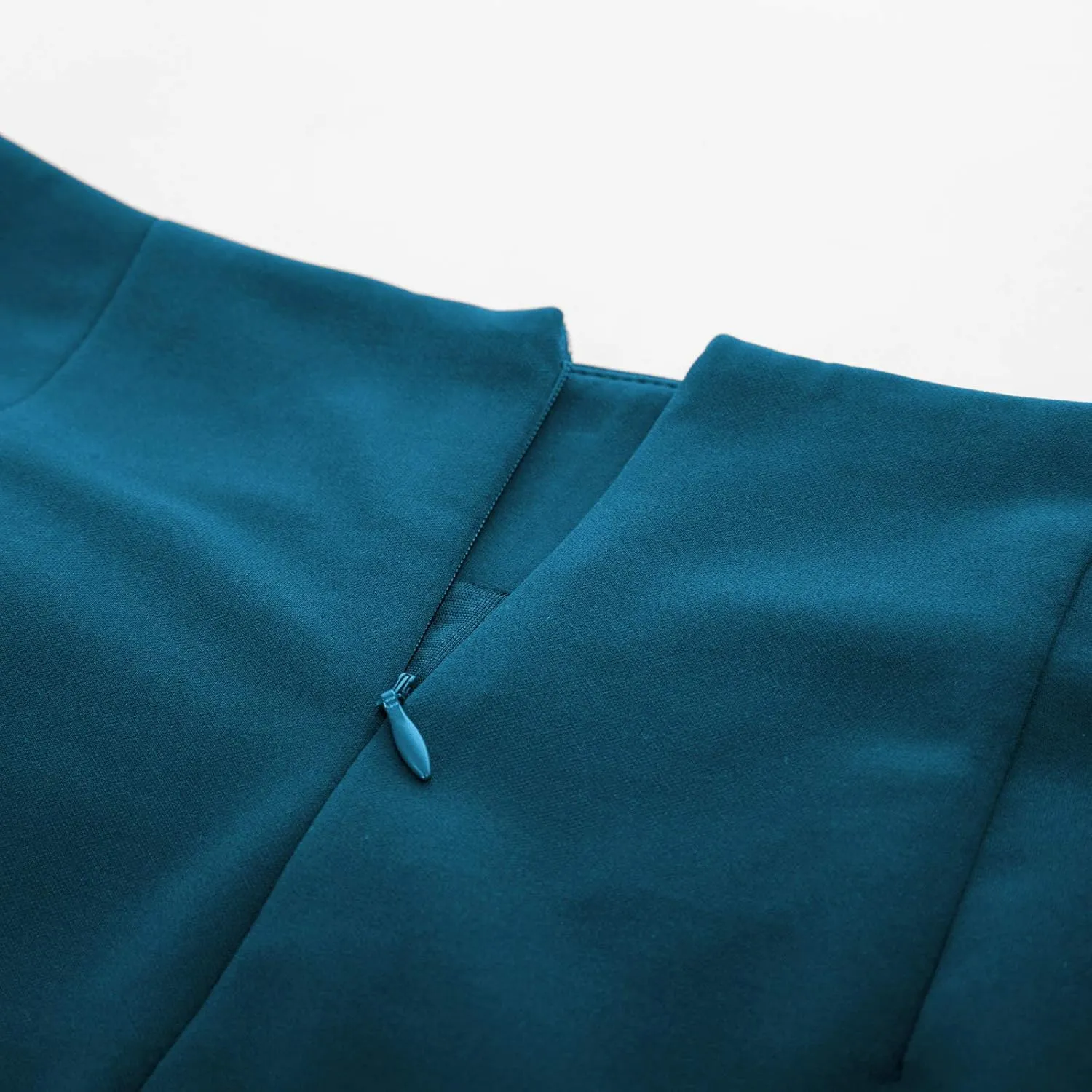 Kate Kasin Wear to Work Pencil Skirts for Women Elastic High Waist Wrap Front Knee Length Bodycon Skirt Tummy Control