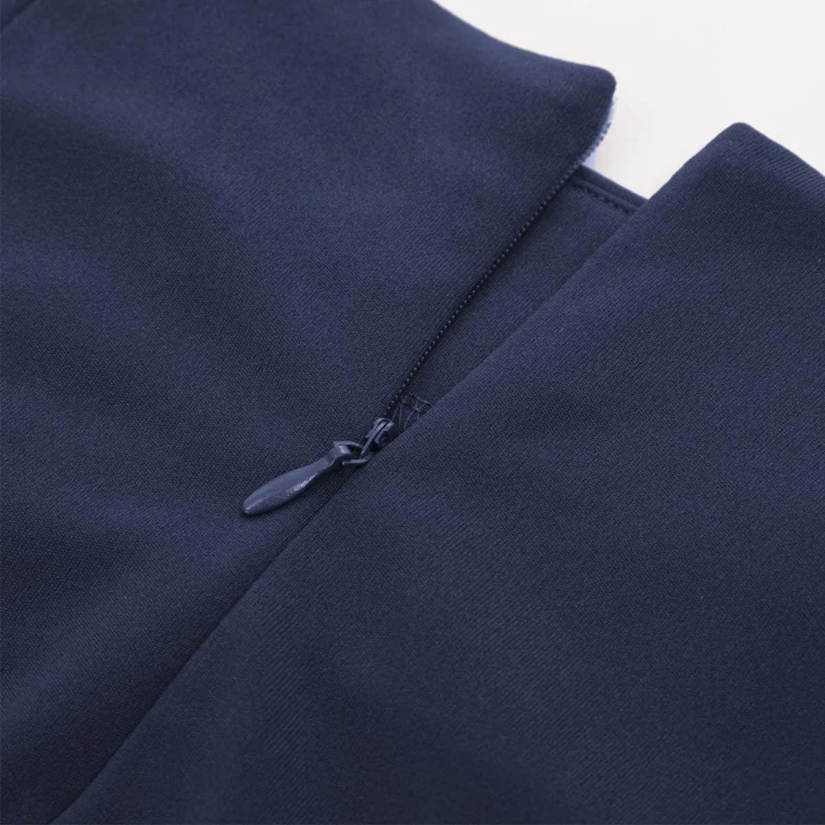 Kate Kasin Wear to Work Pencil Skirts for Women Elastic High Waist Wrap Front Knee Length Bodycon Skirt Tummy Control