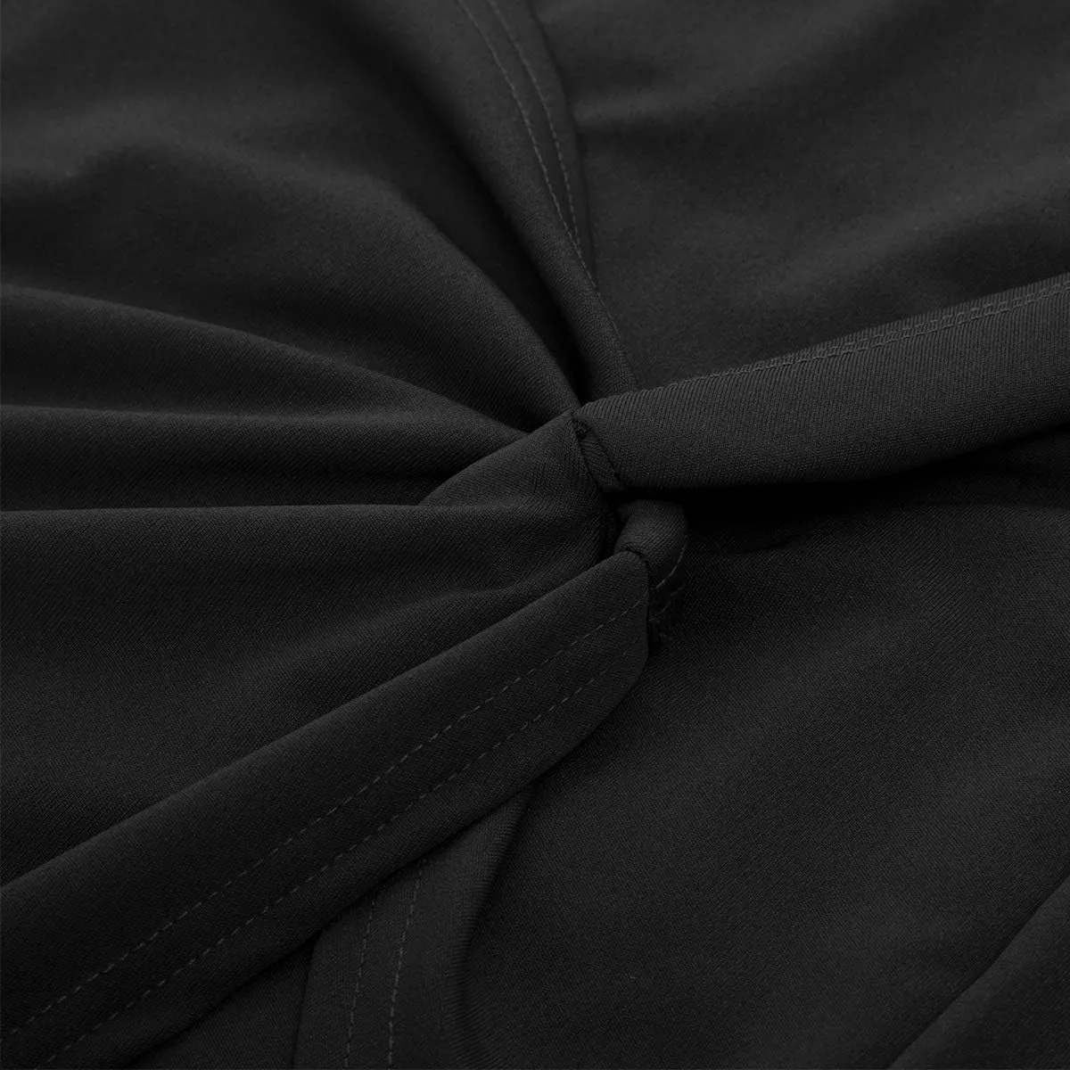 Kate Kasin Wear to Work Pencil Skirts for Women Elastic High Waist Wrap Front Knee Length Bodycon Skirt Tummy Control