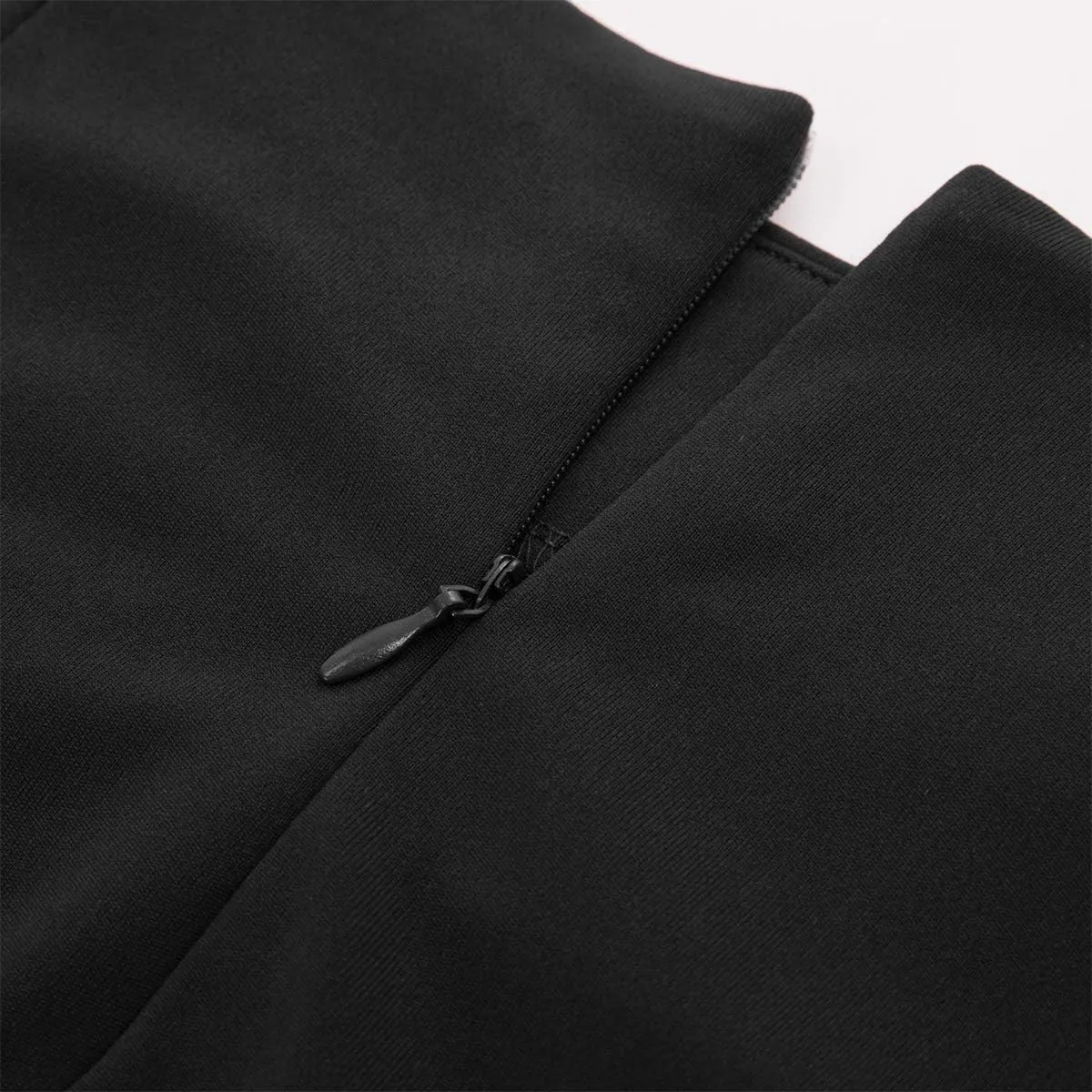 Kate Kasin Wear to Work Pencil Skirts for Women Elastic High Waist Wrap Front Knee Length Bodycon Skirt Tummy Control