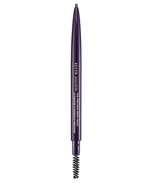 Kevyn Aucoin The Precision Brow Pencil, Dark Brunette: Ultra slim, thin and strong. Retractable plus spoolie brush. Pro makeup artist go to. Sculpt, define and shape eyebrows. Stay put, smudge-proof.
