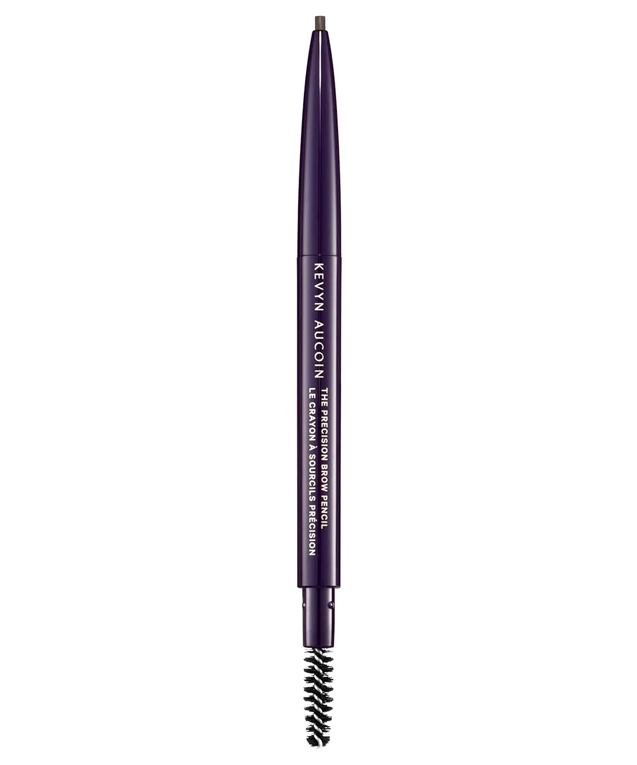 Kevyn Aucoin The Precision Brow Pencil, Dark Brunette: Ultra slim, thin and strong. Retractable plus spoolie brush. Pro makeup artist go to. Sculpt, define and shape eyebrows. Stay put, smudge-proof.