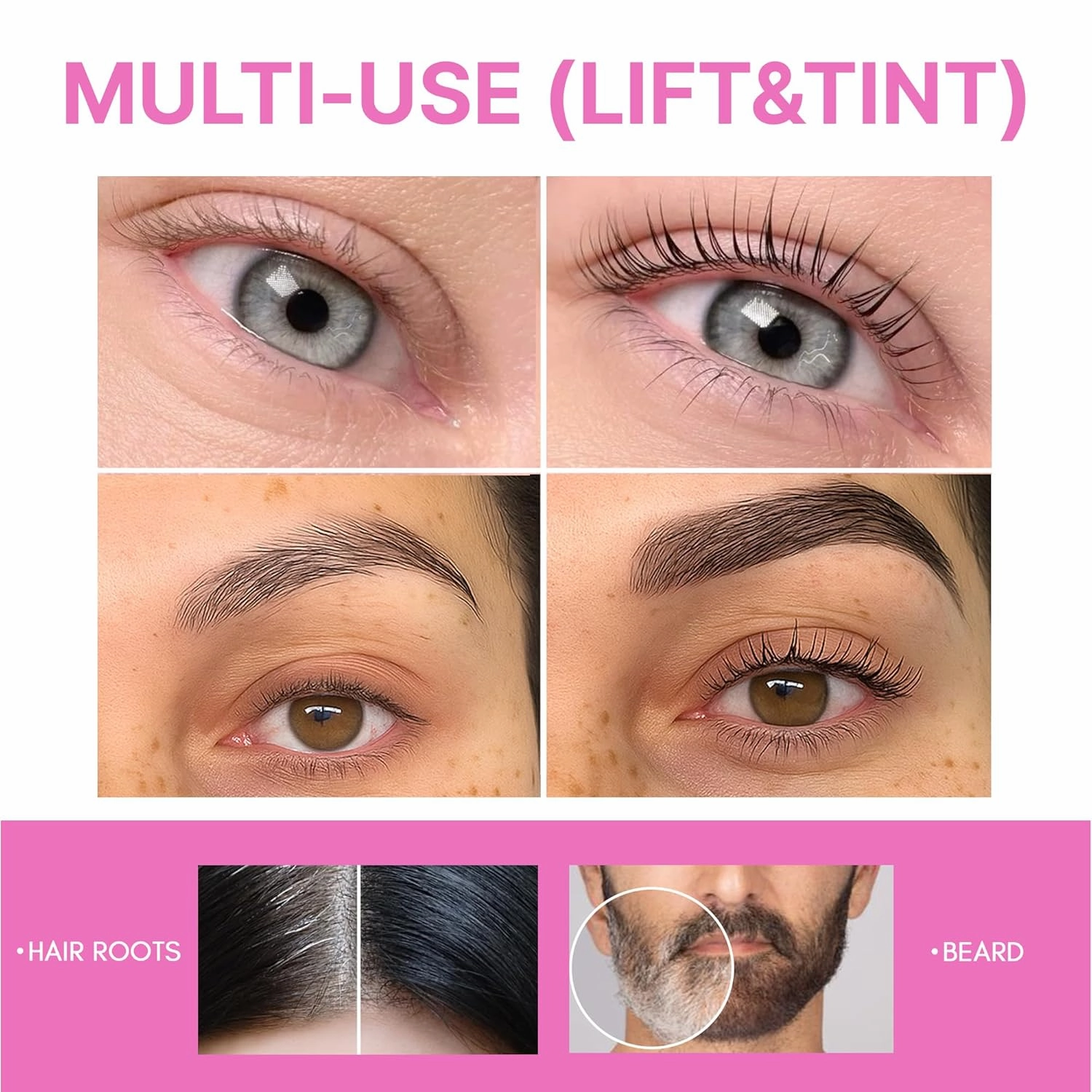 Korean At Home Eye Lash Lift and Tint Kit Professional Brow Lamination and Tint Kit Eye Lash Tint Brown Eye Brow Tint Kit