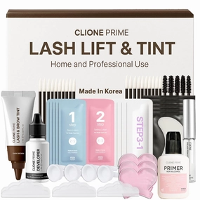 Korean At Home Eye Lash Lift and Tint Kit Professional Brow Lamination and Tint Kit Eye Lash Tint Brown Eye Brow Tint Kit