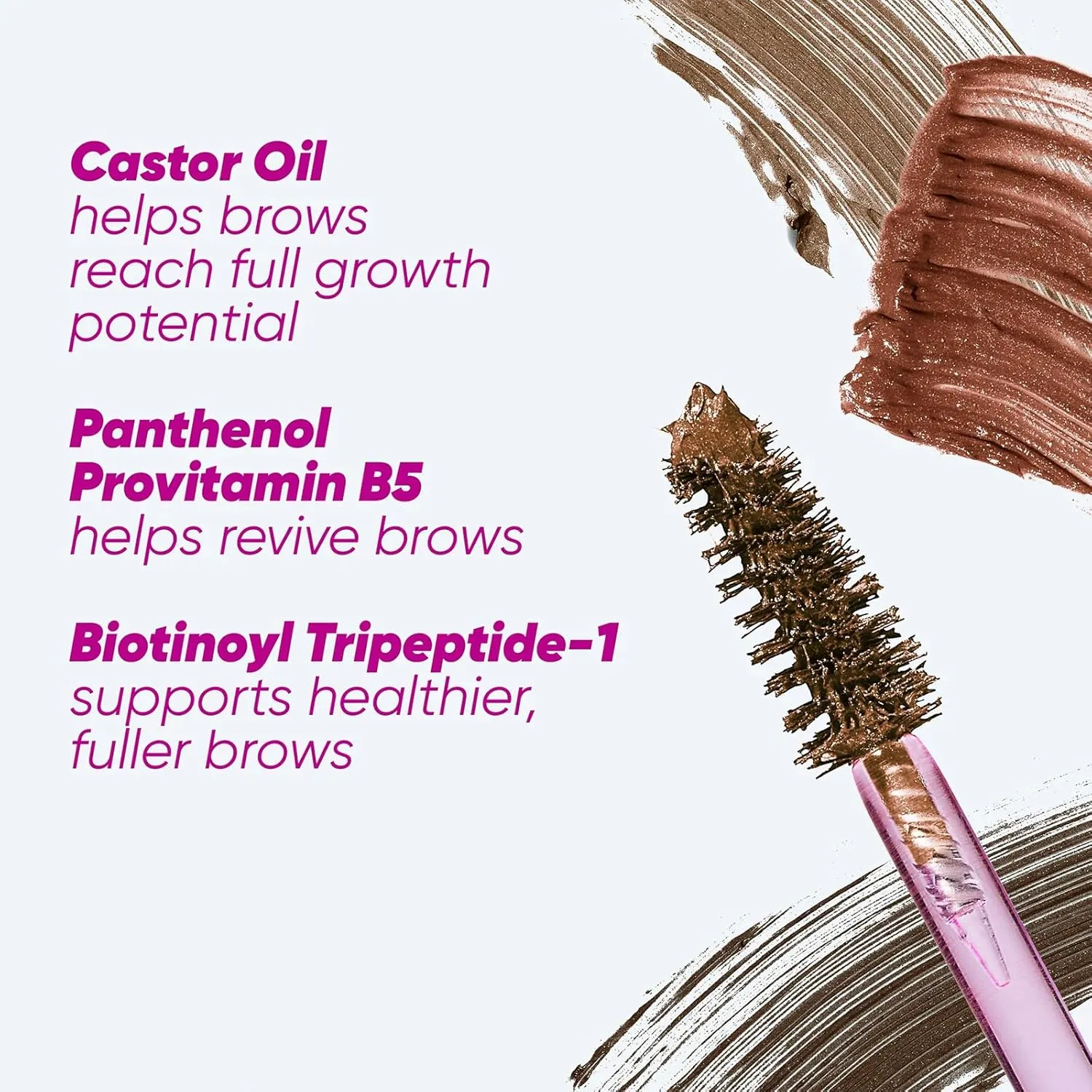 Kosas Air Brow Tinted Gel with Clean, Vegan Ingredients for Fluffy, Full and Healthy Brows, Longwear (Brown Black)